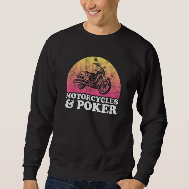 Sweatshirt Moto et Moto Poker (Devant)