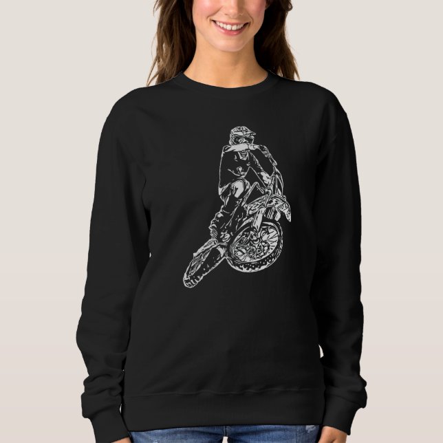 Sweatshirt Motocross Dirt Bike (Devant)