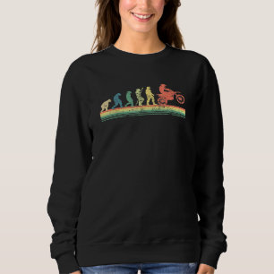 Sweatshirt Motocross Evolution Motorcycle Enduro Retro Vintag