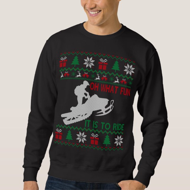 Sweatshirt Motoneige Oh Quel Amusement C'Est De Circuler Doux (Devant)