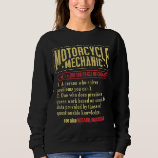 Sweatshirt Motorcycle Technicien Définition Motorcycle Mécani