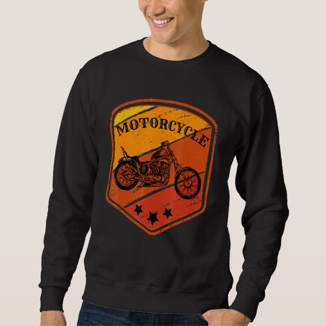 Sweatshirt Motorcycles vintage Cool Motorcycles (Devant)