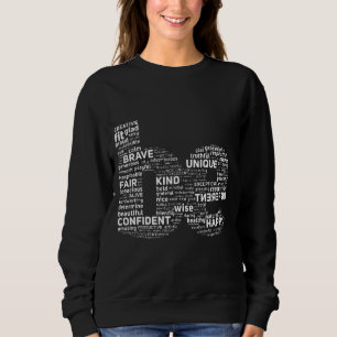 Sweatshirt Mots qui nous façonnent Je suis plus que suffisant