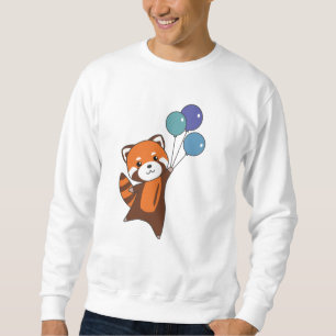 Sweatshirt Mouches Rouges Panda Ballons mignons Animaux Pour