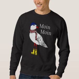 Sweatshirt Mouette Moin Moin Avec Écharpe Casquette Et Bottes