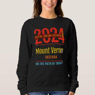 Sweatshirt Mount Vernon Indiana IN Éclipse solaire totale 202