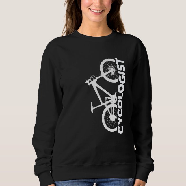 Sweatshirt Mountain Biking Cycologist Vertical Graphic (Devant)