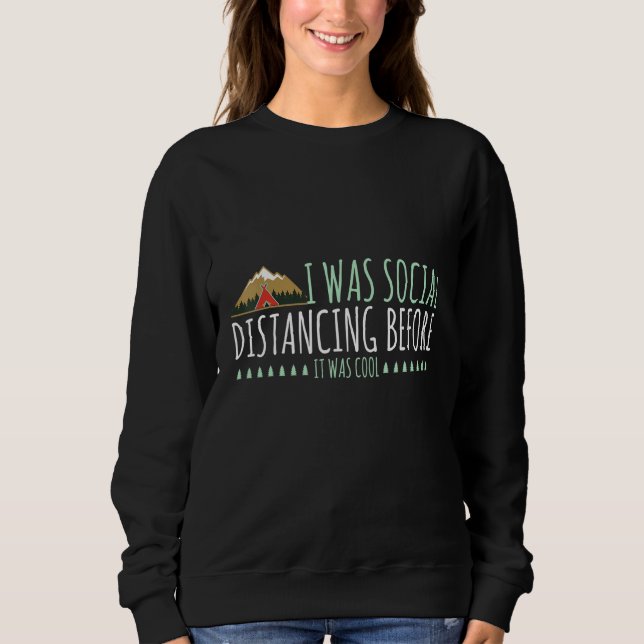 Sweatshirt Mountain Camp Introvertir La Distance Sociale Avan (Devant)