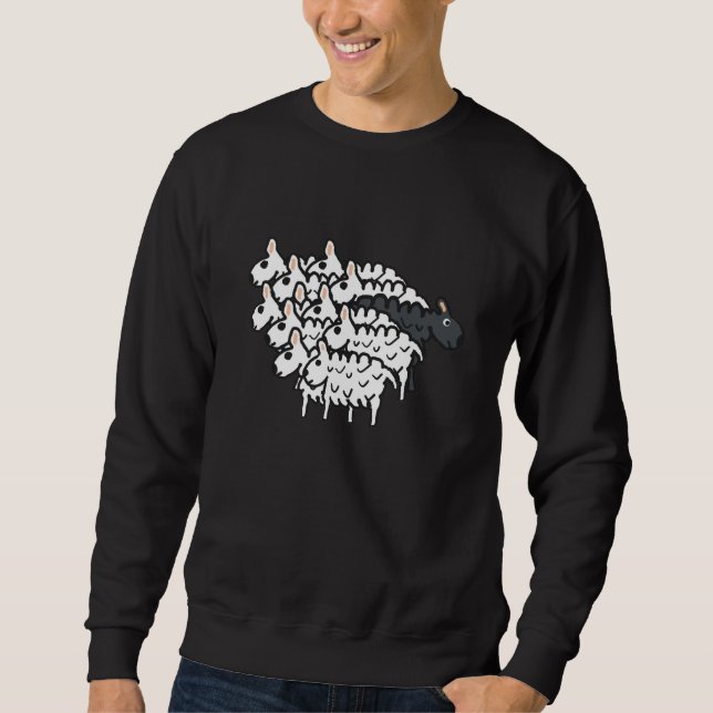 Sweatshirt Mouton noir (Devant)