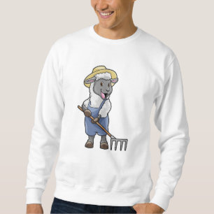 Sweatshirt Moutons fermiers avec gâteau et Casquette