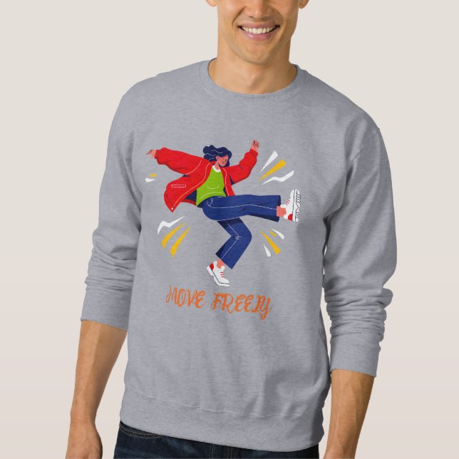 Sweatshirt Mouvement de danse énergique Graphique de jeunesse (Devant)