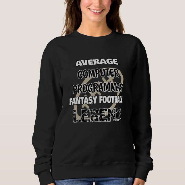 Sweatshirt Moyenne de programmeur informatique Imaginaire de  (Devant)
