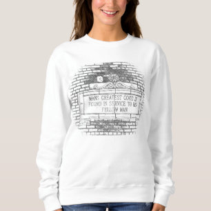 Sweatshirt Moyens plus grande bonne vieille plaque de brique