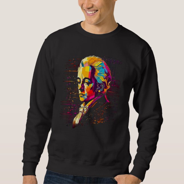 Sweatshirt Mozart Music Composer Piano (Devant)