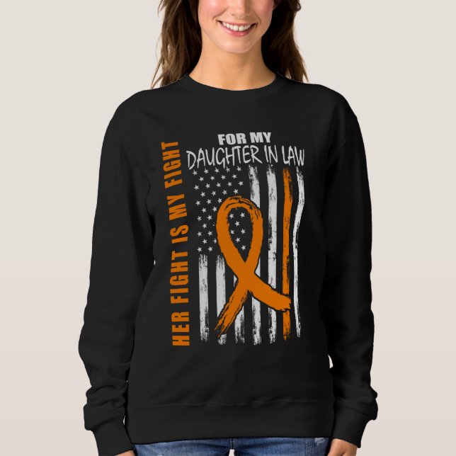 Sweatshirt MS Her Fight Daughter In Law Multiple Sclerosis Fl (Devant)