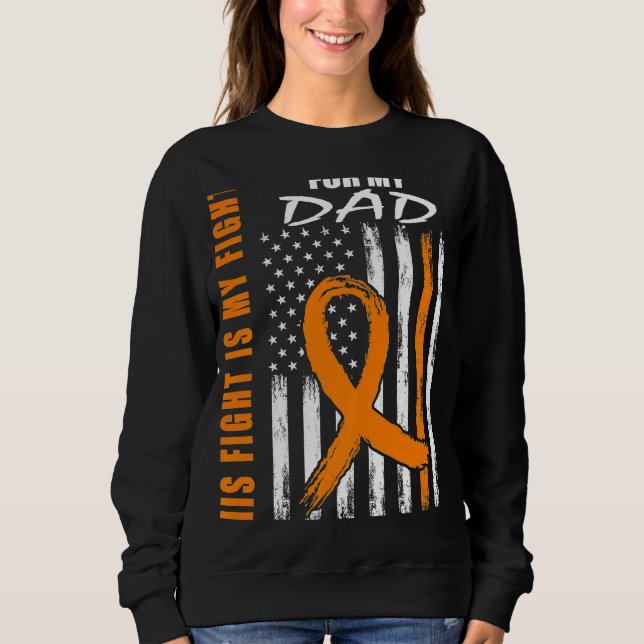 Sweatshirt MS Son combat est mon père de combat Sclérose en p (Devant)