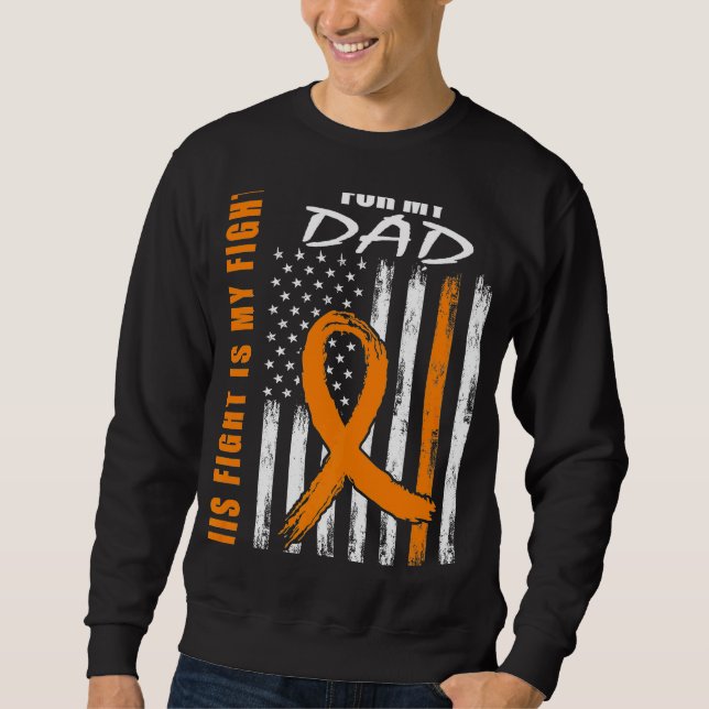 Sweatshirt MS Son combat est mon père de combat Sclérose en p (Devant)