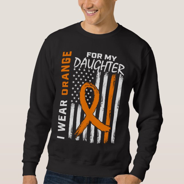 Sweatshirt MS Wear Orange Daughter Multiple Sclerosis Awarene (Devant)