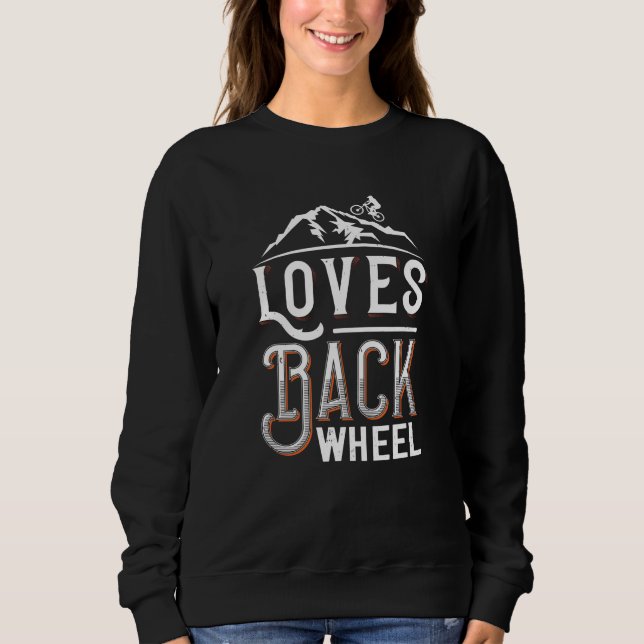 Sweatshirt MTB - Love Back Wheel (Devant)