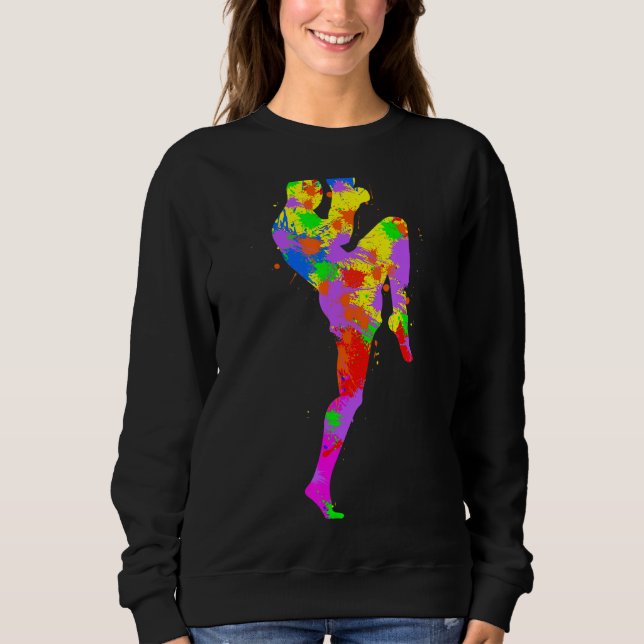 Sweatshirt Muay Thai Boxing Boys Enfants Hommes (Devant)