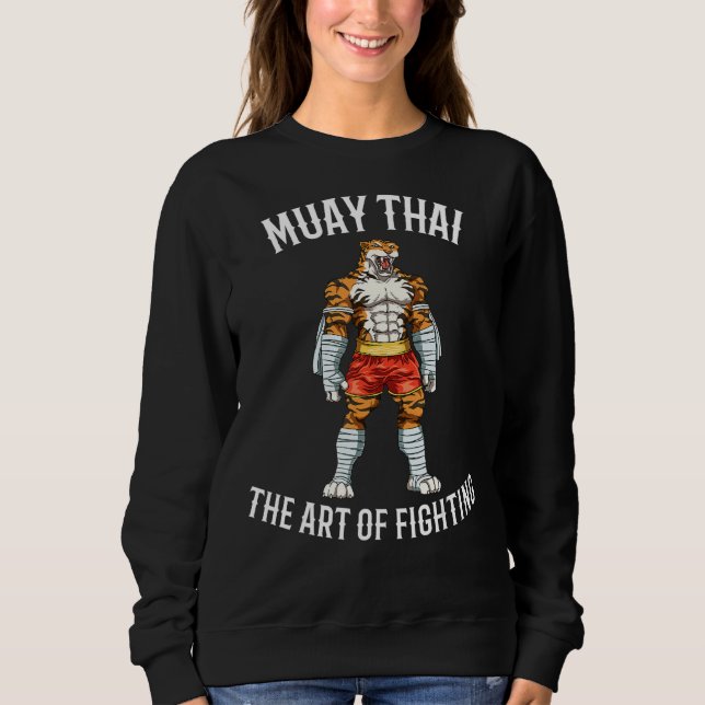 Sweatshirt Muay Thai Et Thai Boxe Forte Tigre (Devant)