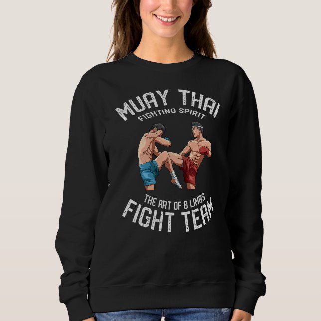 Sweatshirt Muay Thai L'De 8 Membres Thai Boxe Équipe de comba (Devant)