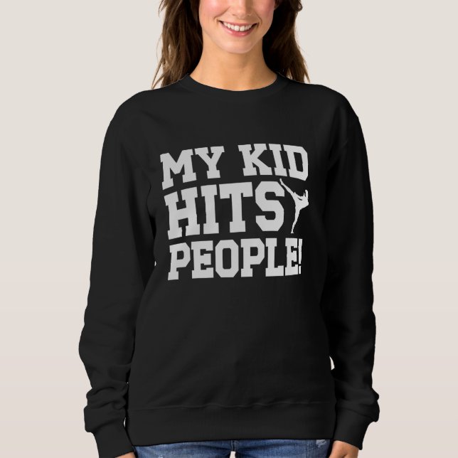 Sweatshirt Muay Thai Maman D'Un Muay Thai Fighter Funny Muay  (Devant)