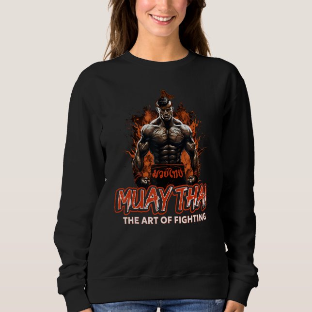 Sweatshirt Muay Thai Martial Art Of Fighting Thai Boxing MIXE (Devant)