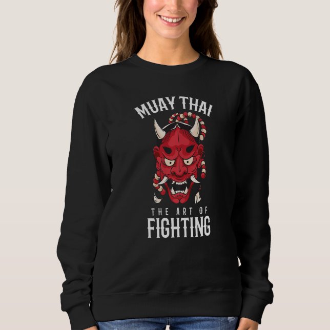 Sweatshirt Muay Thai Oni Démon Boxe Thaïlandaise Oni Japonais (Devant)