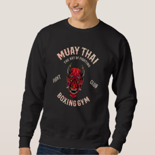 Sweatshirt Muay Thai Oni Démon Combat Mma Boxe Thaïlandaise