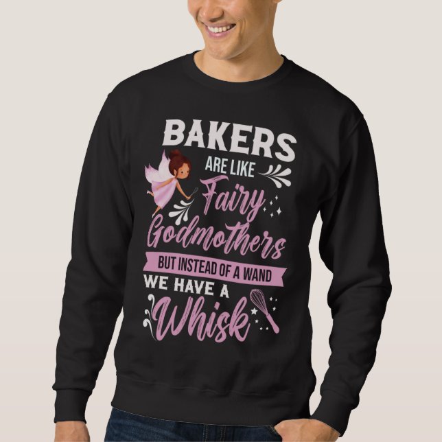 Sweatshirt muffin dent sucrée des boulangers Fée cuisson de b (Devant)