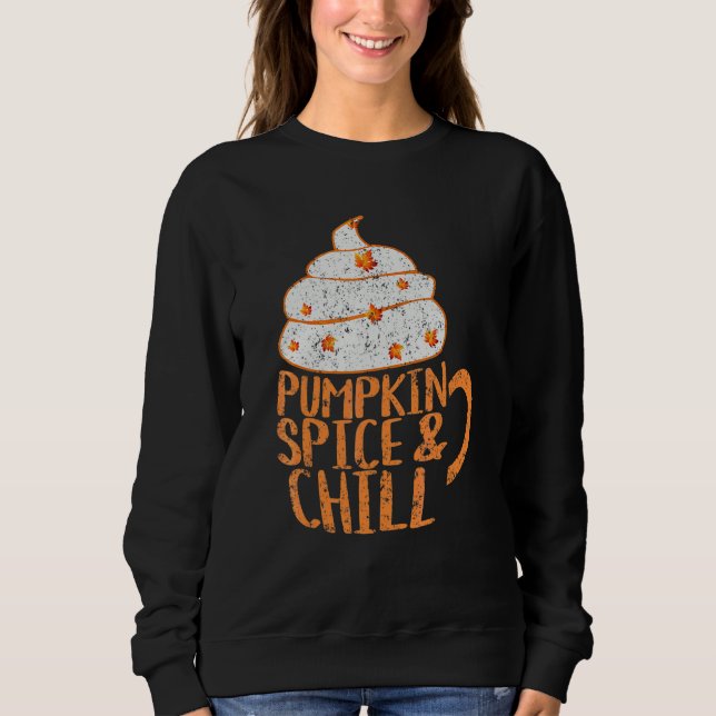 Sweatshirt Mug Chou Automne Citrouille Épice Et Glace Latte H (Devant)