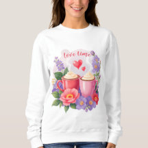 Mugs de la Saint-Valentin mignons au cacao avec de
