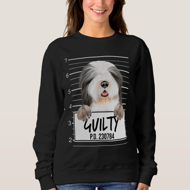 Sweatshirt Mugshot de Colley barbu Chien coupable (Devant)