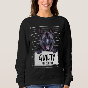 Sweatshirt Mugshot de Norvégien Elkhound Chien Coupable