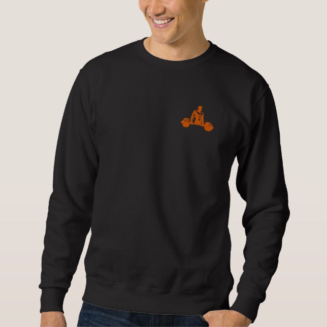 Sweatshirt Muscular Power - Bodybuilder Strength and Fitness (Devant)