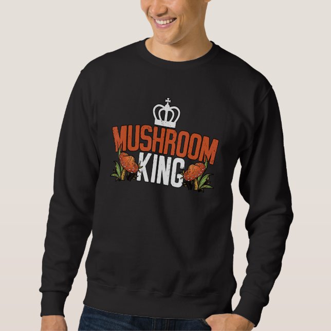 Sweatshirt Mushroom King Botanical Mycology Fungi Foraging (Devant)
