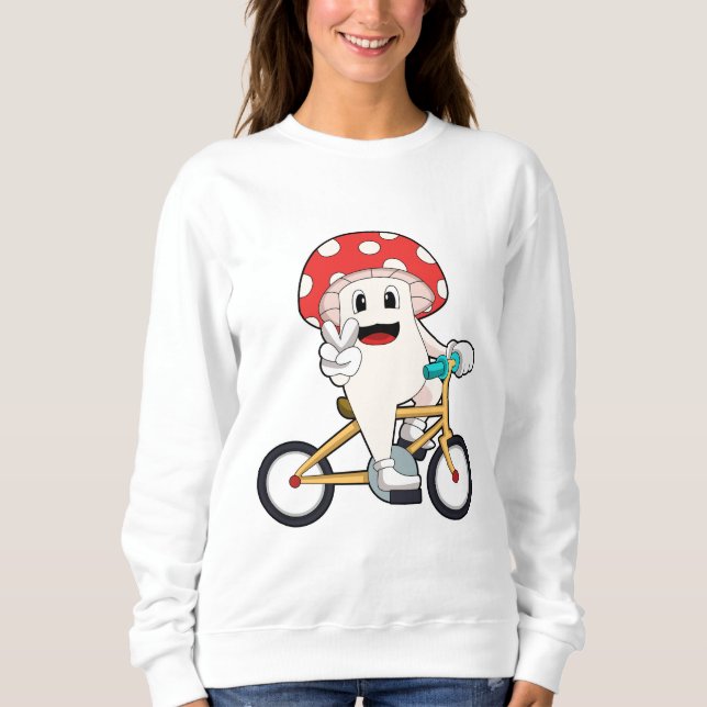Sweatshirt Mushroom with Bicycle.PNG (Devant)