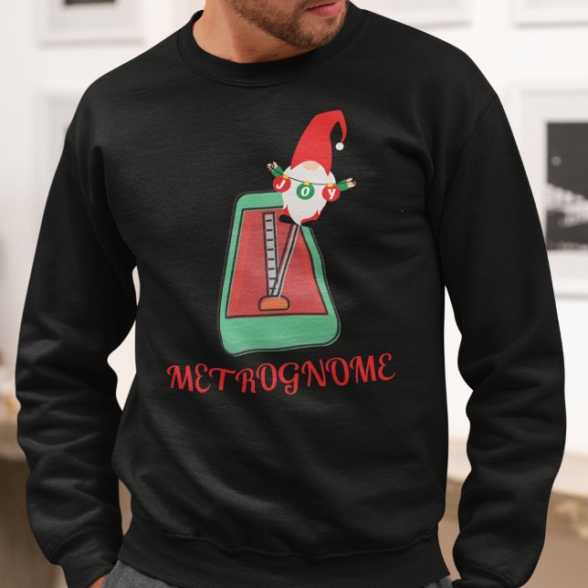Sweatshirt Musiciens amusants Métrognome de Noël (Metrognome Christmas Musicians Sweatshirt)