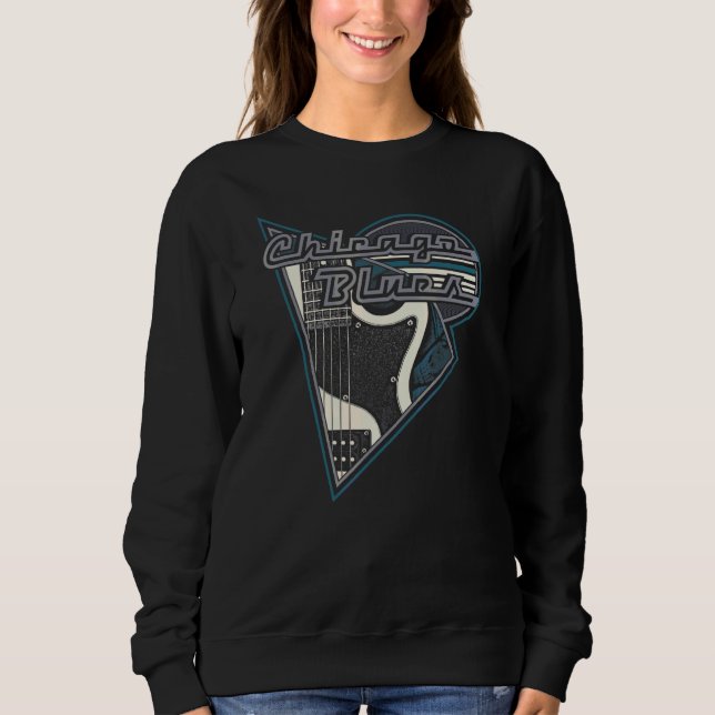 Sweatshirt Musique Blues de Chicago (Devant)