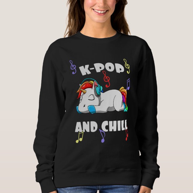 Sweatshirt Musique coréenne K-Pop Unicorn (Devant)