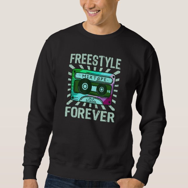 Sweatshirt Musique de danse des années 80 Freestyle (Devant)