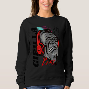 Sweatshirt Musique de Girilla en colère Profitez des rythmes 