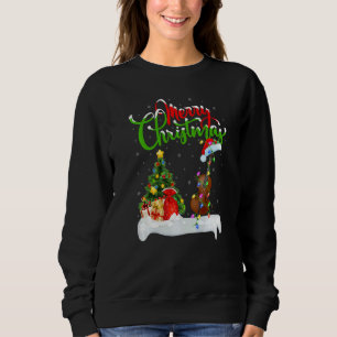 Sweatshirt Musique de violoncelle Décorations de Noël Père N