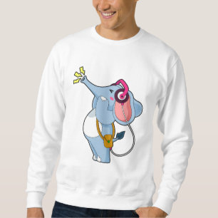 Sweatshirt Musique des écouteurs d'éléphant