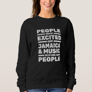 Sweatshirt Musique d'île jamaïcaine Reggae Caraïbes Rasta Ra