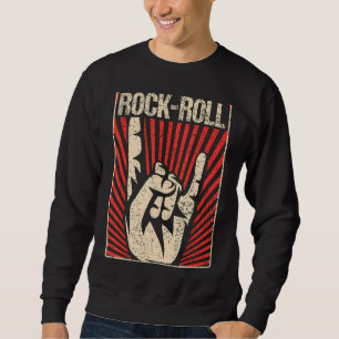 Sweatshirt Musique Rock vintage Et Rouleau Rock Rétro Et Roll