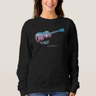 Sweatshirt Musique sauvage d'oiseau de coucher de soleil de s