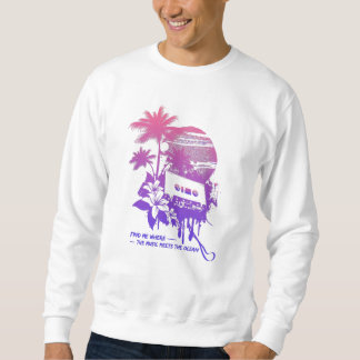 Sweatshirt Musique Sun Palm Trees Et Plage