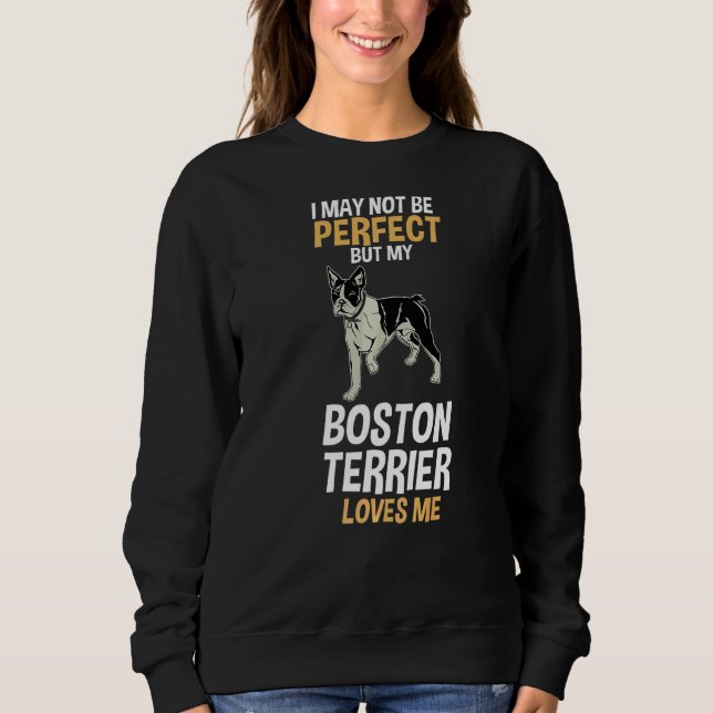 Sweatshirt My Boston Terrier M'Aime (Devant)